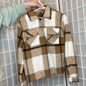 Plaid winter jacket